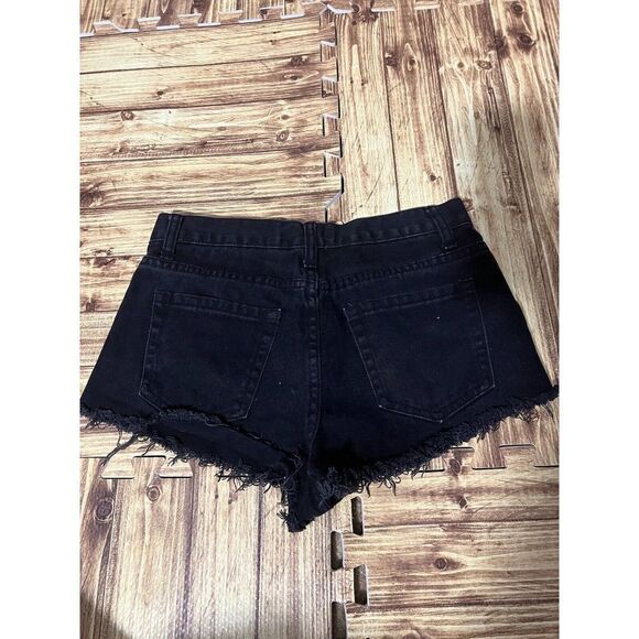 Forever 21 Womens Black Button Up Shorts Size US 26 - Picture 8 of 9